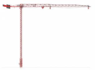 Grues à tour - tourneur supérieur Potain MCT 78-3 t