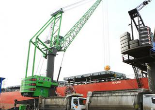 Grues mobiles - flèche treillis Sennebogen 9300e HMC