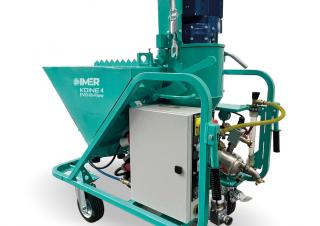 Machines de pulvérisation et de transport de mortier Imer Koine 4 Evo Hi-Flow