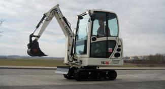 Mini Pelles Terex TC 16 Twindrive