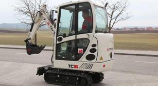 Mini Pelles Terex TC 16 Twindrive