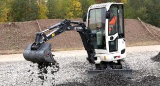 Mini Pelles Terex TC 19 Z