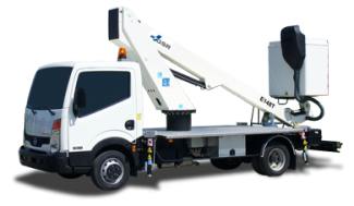 Nacelles télescopiques Nacelles télescopiques sur camion GSR E148T Compact E4