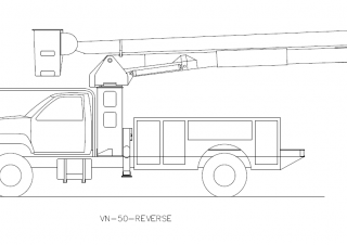 Nacelles à bras articulés Nacelles à bras articulés montées sur remorque Versalift VN-50-REV 
