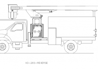 Nacelles à bras articulés Nacelles à bras articulés montées sur remorque Versalift VO-265-REV