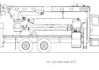 Nacelles à bras articulés Nacelles à bras articulés montées sur remorque Versalift VO-350-XMHI-E75 ELEVATOR