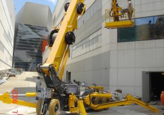 Nacelles télescopiques Nacelles télescopiques sur chenilles Platform Basket SPIDER 30 WE