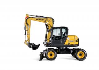 Excavatrice sur pneus Yanmar B 110 PB