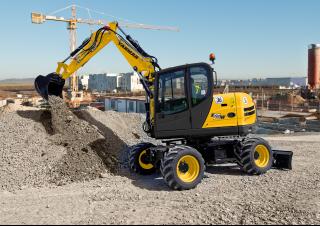 Excavatrice sur pneus Yanmar B 95 2PB