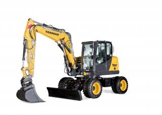 Excavatrice sur pneus Yanmar B 95 2PB