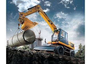 Excavatrice sur pneus Caterpillar M317D2