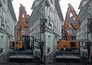 Excavatrice sur pneus Hydrema MX 14