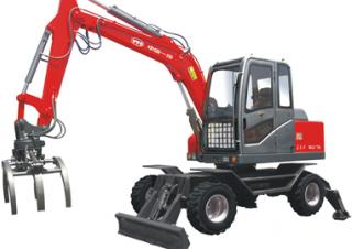 Excavatrice sur pneus YTO WLY70