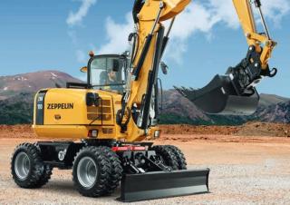 Excavatrice sur pneus Zeppelin ZM110
