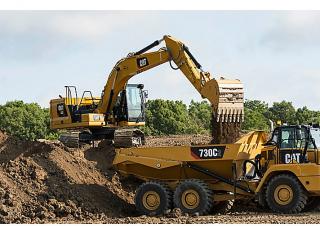 Excavatrice sur chenilles Caterpillar 323