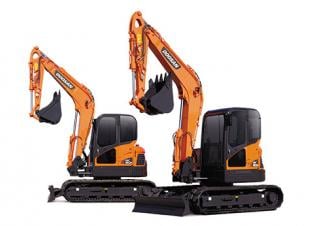 Excavatrice sur chenilles Doosan DX 80 R