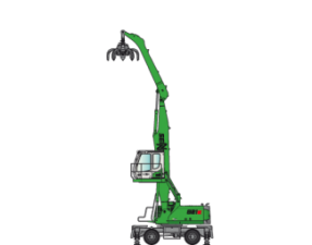 Excavatrice sur pneus Sennebogen 821 M