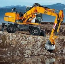 Excavatrice sur pneus Liebherr A 314 Litronic