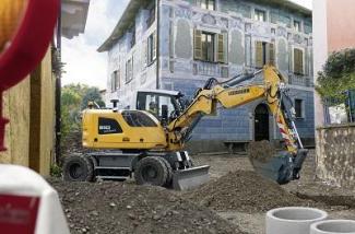 Excavatrice sur pneus Liebherr A 910 Compact Litronic