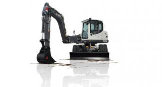 Excavatrice sur pneus Terex TW 85