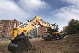 Excavatrice sur pneus New Holland WE170B pro