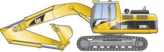 Excavatrice sur chenilles Caterpillar 320 C L