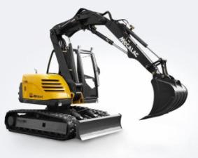 Excavatrice sur chenilles Mecalac 714 MC e