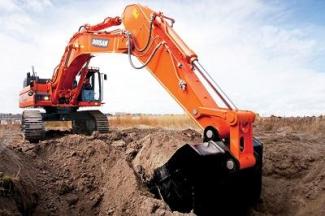 Excavatrice sur chenilles Doosan DX490NLC-3