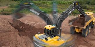 Excavatrice sur chenilles Volvo EC180DL