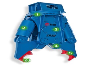 Pièces jointes Pinces brise béton MBI CR20