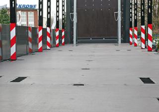 Remorques Plateforme semi-remorque rideaux collissants Krone SDP 27 eLB3-BS