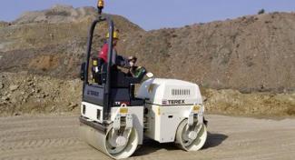 Rouleaux Rouleaux vibrants tandem Terex TV 1400
