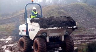 Bennes sur pneus Terex TA 10