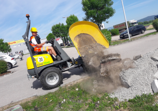 Bennes sur pneus électriques Wacker Neuson DW15e