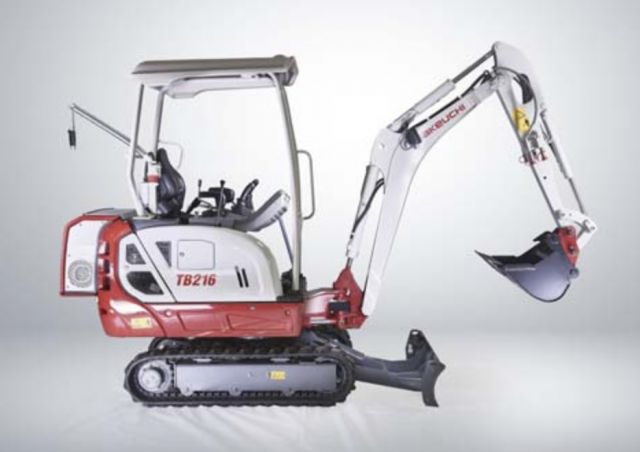 Takeuchi TB 216 Hybrid Fiches techniques & données techniques