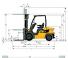 Caterpillar DP20N Dimensions et taille