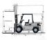 Caterpillar DP45K Dimensions et taille