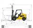 Caterpillar DP45N Dimensions et taille