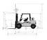 Caterpillar DP50K Dimensions et taille