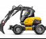 Excavatrice sur pneus Mecalac 11MWR