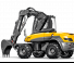 Excavatrice sur pneus Mecalac 12MTX