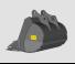 Pièces jointes Godets Godets d'excavatrices Werk-Brau EX35SD