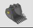 Pièces jointes Godets Godets d'excavatrices Werk-Brau EX50SD