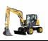 Excavatrice sur pneus Yanmar B 95 2PB