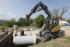 Excavatrice sur pneus Mecalac 714 MW e