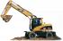Excavatrice sur pneus Caterpillar M 313 C Mono