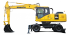 Excavatrice sur pneus Komatsu PW200-7E0