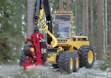 Abatteuse forestière Caterpillar 580