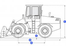 Bouteur sur pneus Komatsu WD 600