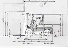 Chariots élevateurs frontaux diesel Toyota 02-5 FD 45
